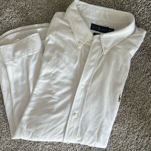 Polo by Ralph Lauren White Casual Button Down Shirt